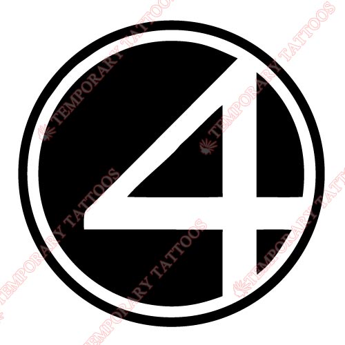 Fantastic Four Customize Temporary Tattoos Stickers NO.401